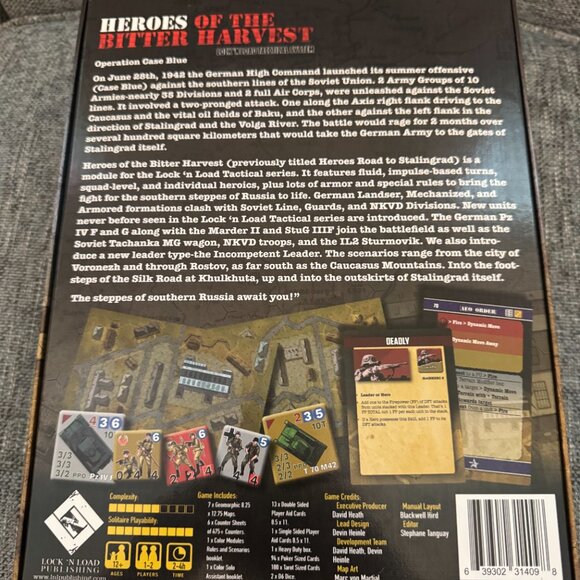 Lock 'n Load Tactical: Heroes of the Bitter Harvest (open, mostly unpunched) - Picture 6 of 11